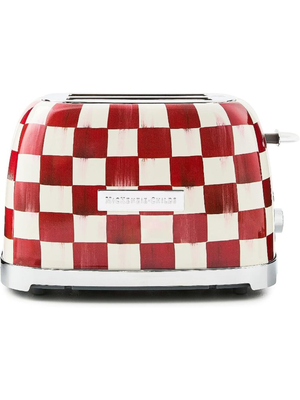 2-Slice Cherry Check Courtly Check Stainless Steel Decorative Bread Toaster